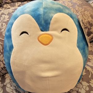 Squishmallow Blue Tie Dye Penguin PUFF